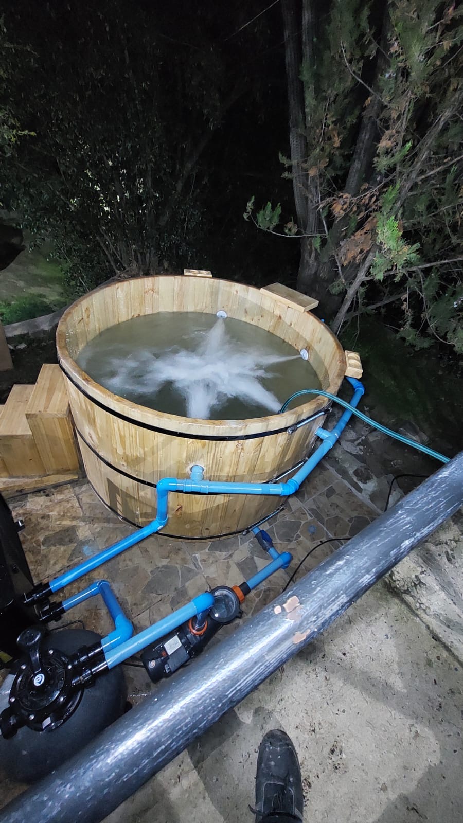 Tinaja para 5 personas con bomba de calor