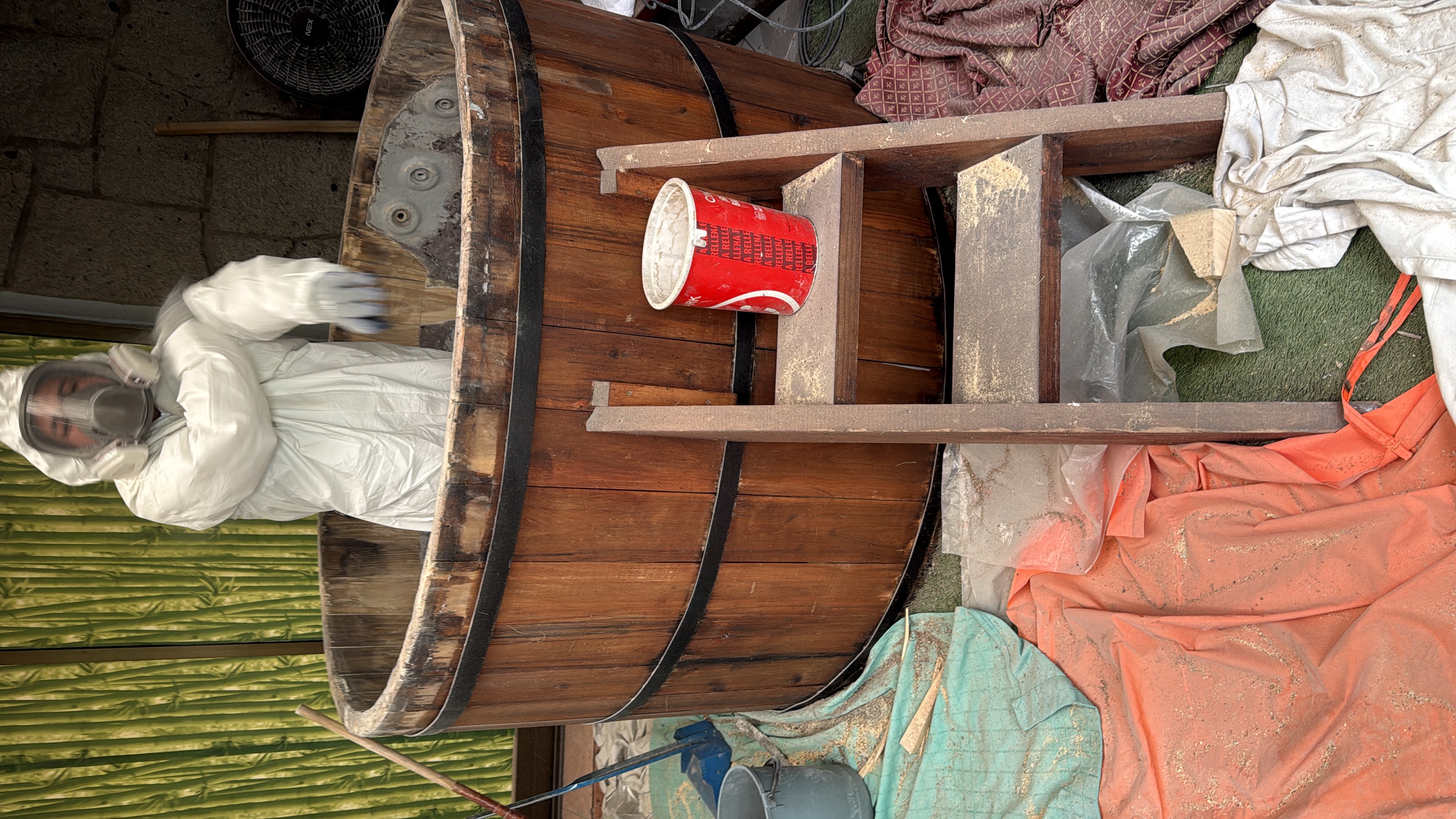 Restauración de tinaja con revestimiento